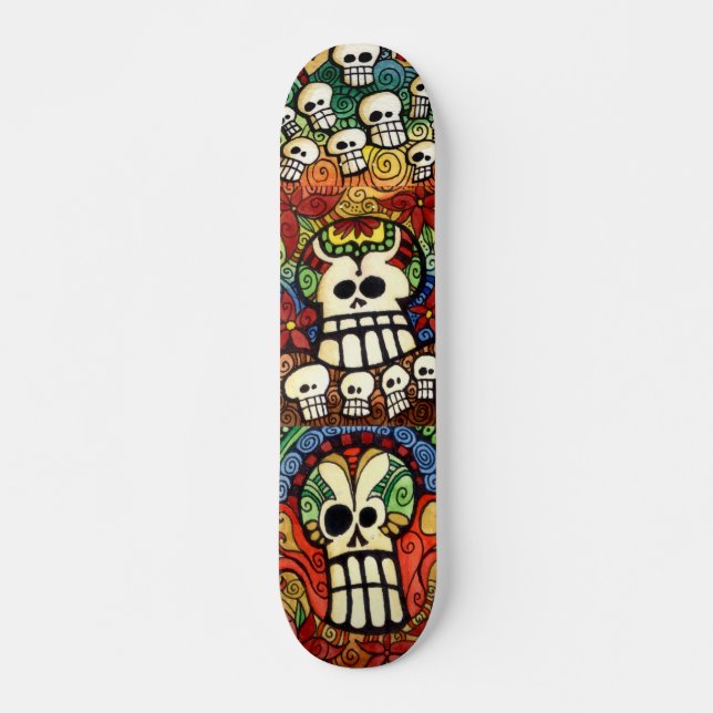 Design för sockerdöskallarSkateboard Skateboard Bräda 20,5 Cm (Framsida)