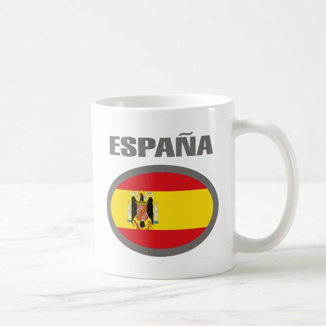 Design för Spanien coolaflagga! Kaffemugg (Höger)