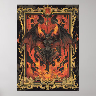 Design för spicy Elegance Hett Sauce-etikett Poster