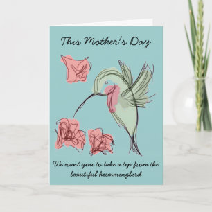 Design för stolligHummingbirdmors dag Kort