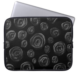 Design för svartromönster laptop fodral