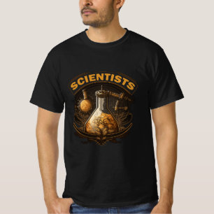 design för t-shirt i vetenskapliga laboratorier