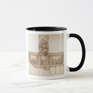 Design för takväggar och trappuppgång (skriva, mugg