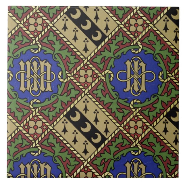 Design för tapet för diamanttryck ecklesiastisk kakelplatta (Framsidan)