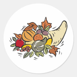 Design för thanksgiving för Horno alldeles Runt Klistermärke