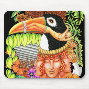 Design för Toucan fantasikonst Musmatta