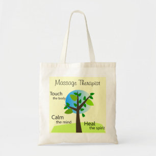 Design för träd för massageterapeuttote bags tygkasse