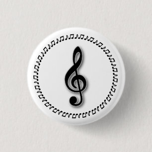 Design för treble Clef Music Knapp