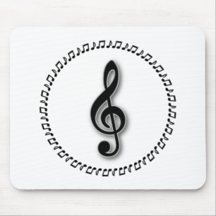 Design för treble Clef Music Musmatta