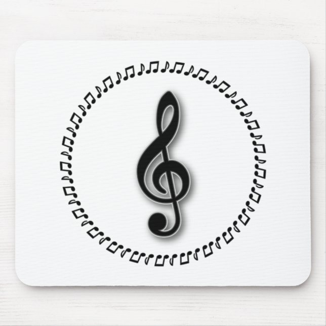 Design för treble Clef Music Musmatta (Framsidan)