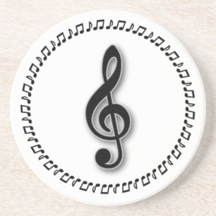 Design för treble Clef Music Underlägg