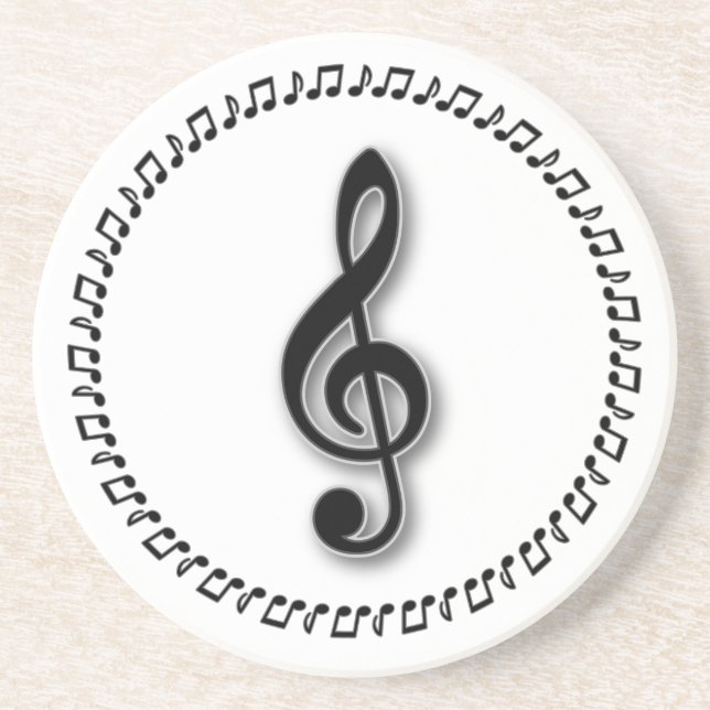 Design för treble Clef Music Underlägg (Framsidan)