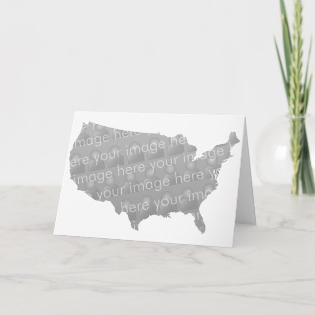 Design för USA kartakort Kort (Framsida)