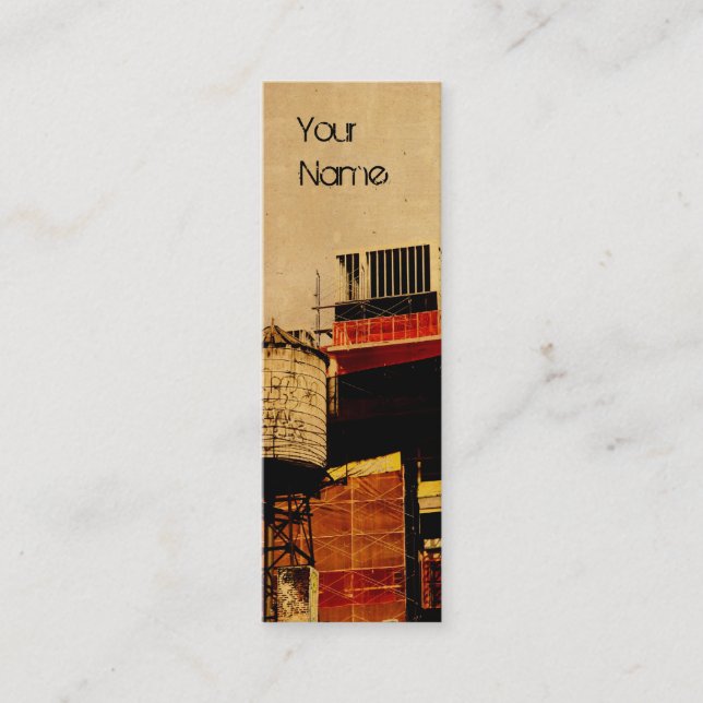 design för vattentornvisitkort mini visitkort (Framsida)