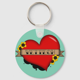 DESIGN FÖR VETTECH-TATUERING NYCKELRING