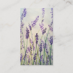 Design för visitkort för lavendelblommarvattenf