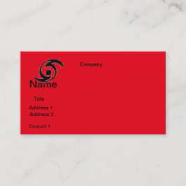 DESIGN för visitkortar HURICANE Visitkort