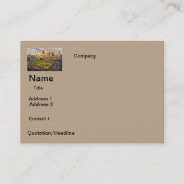 DESIGN för visitkortBASEBALLFÄLT Visitkort