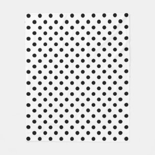 Design för vit bakgrund Polka dots Fleecefilt
