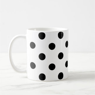Design för vit bakgrund Polka dots Kaffemugg