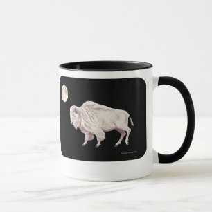 Design för vitbuffelfullmåne mugg