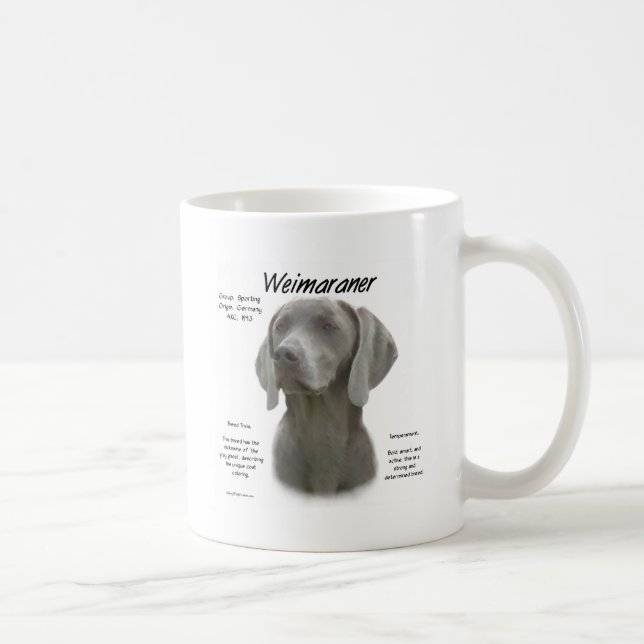 Design för Weimaraner-historik Kaffemugg (Höger)