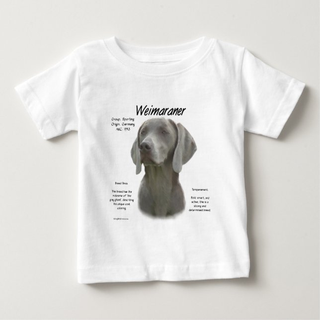 Design för Weimaraner-historik Tröja (Framsida)