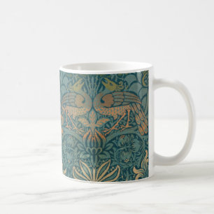 Design för William Morris påfågel- och draketex Kaffemugg