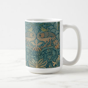 Design för William Morris påfågel- och draketex Kaffemugg