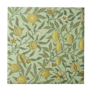 Design för William Morris Pomegranatefrukt Kakelplatta