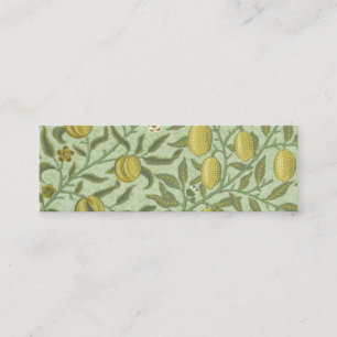 Design för William Morris Pomegranatefrukt Mini Visitkort