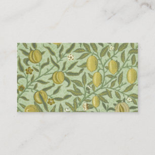 Design för William Morris Pomegranatefrukt Visitkort