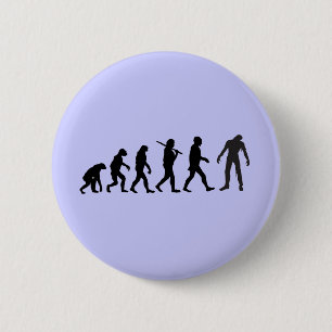 Design för ZombieevolutionT-tröja Knapp