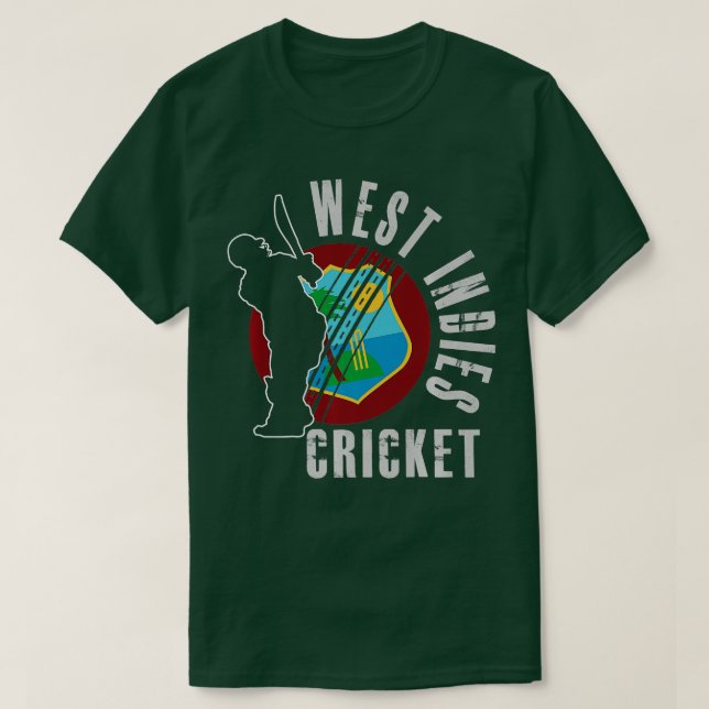 Design Gift med stöd för väster Indies Cricket-ång T Shirt (Design framsida)