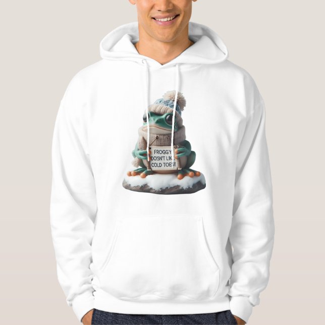 Design: "Grody ogillar köld Hoodie (Framsida)
