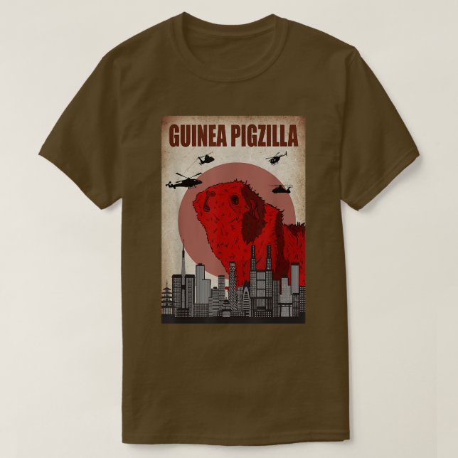 Design Guinea Pigzilla Citys japansk design Art C T Shirt (Design framsida)