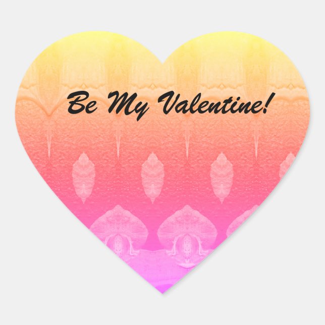 Design Hjärtformat Klistermärke (Framsida)