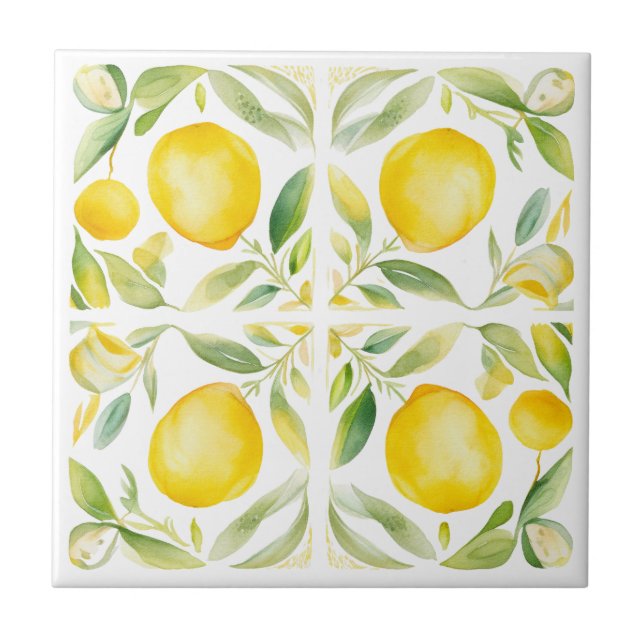 Design i Lemon Tuscany Kakelplatta (Framsidan)