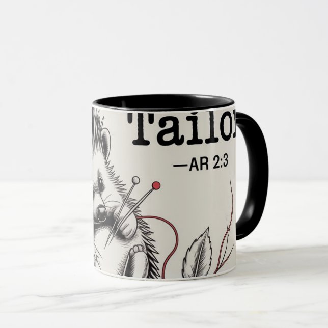 Design: "Igelkott - Naturens Skräddare" Mugg (Framsida höger)