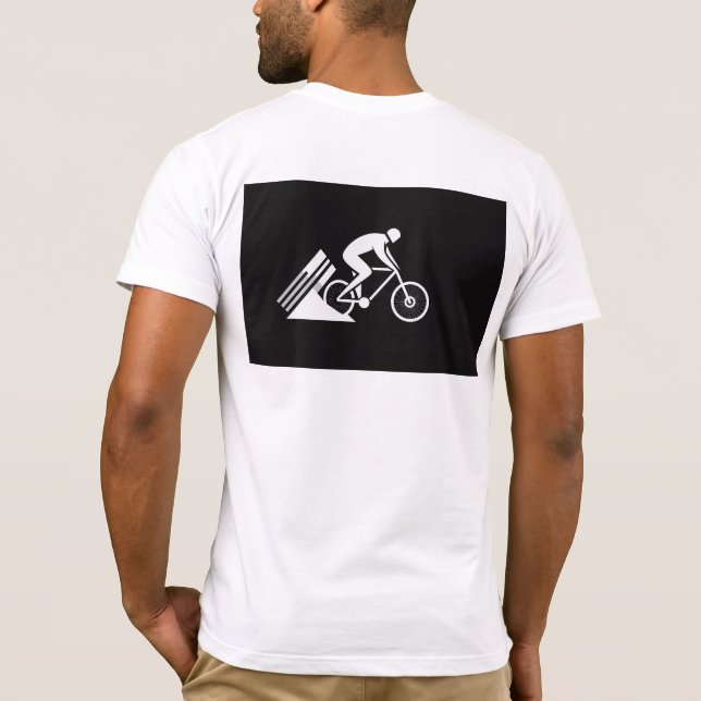 design illustration of bike t shirt (Baksida)