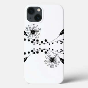 Design iPhone 6/6s med Blommigt Black and White