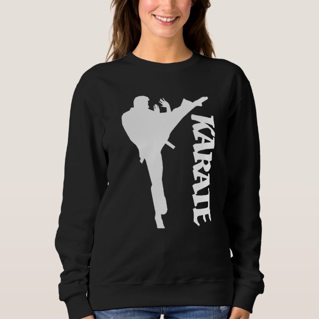 Design Karate Taekwondo Practicer Karate T Shirt (Framsida)