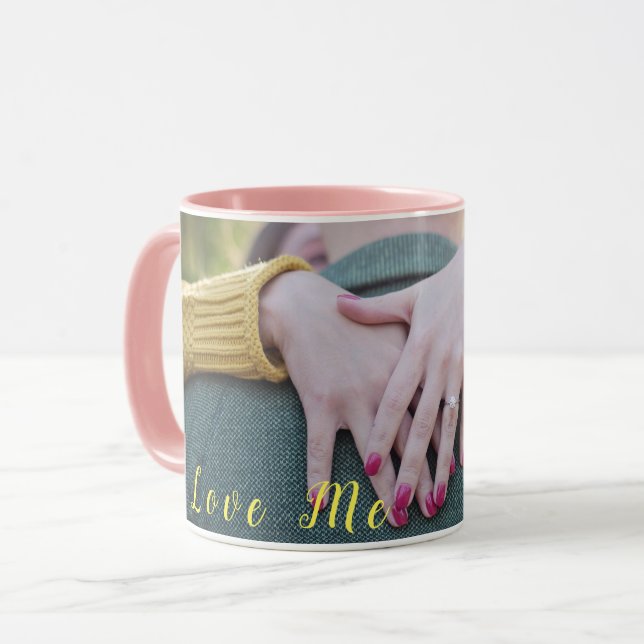 Design Kärlek Kaffe koppar & Tea mugg (Framsida vänster)