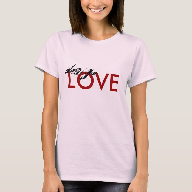 design KÄRLEK Tee (Framsida)