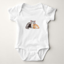 Design - Kitten Family Cuddle Portrait - T-Shirt 