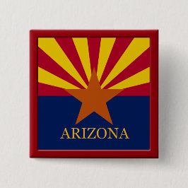 Design-knapp för Arizona Statlig flagga Knapp