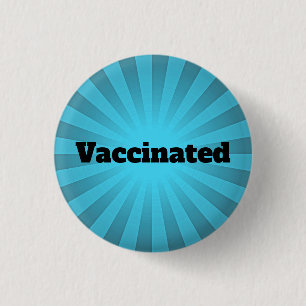 Design-knapp för Blue Starburst-vaccinering Knapp