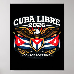 Design Kuba Kuba Libre Donroe-doktrinen Poster