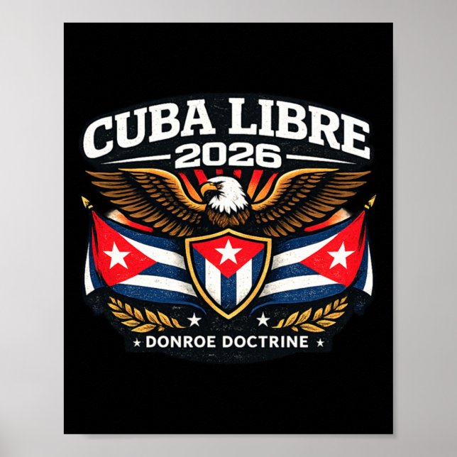 Design Kuba Kuba Libre Donroe-doktrinen Poster (Framsidan)