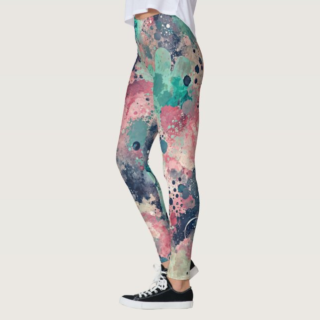 Design-Leggings mit ausgefallenem Muster  Leggings (Vänster)